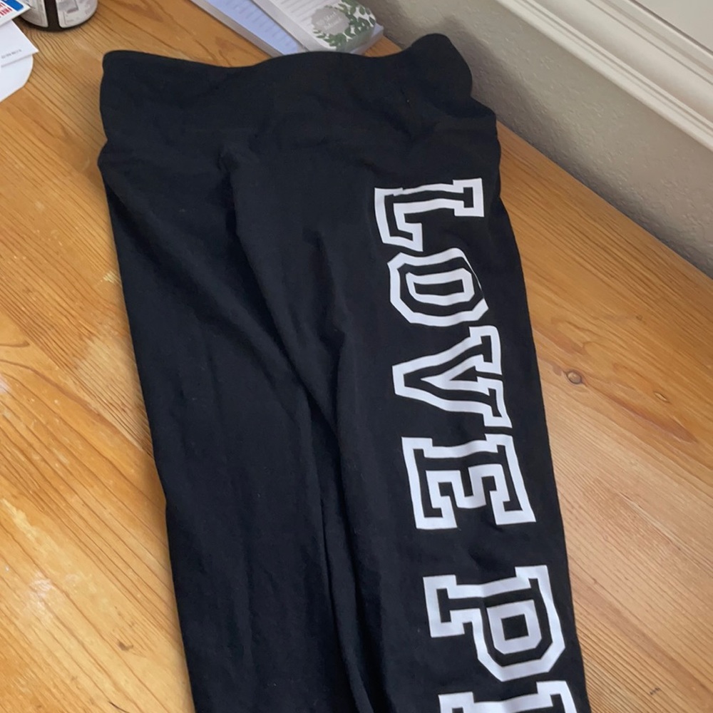Pink leggings size large